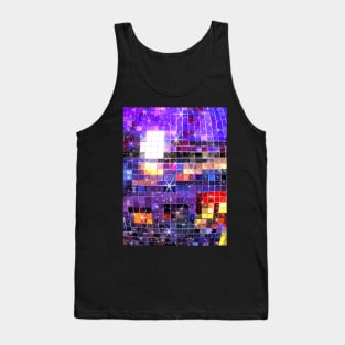 Twinkle 70s Disco Ball Pattern Tank Top